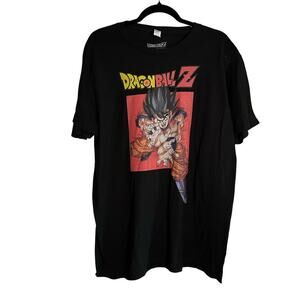 DRAGONBALLZ New Anime Black Graphic Cotton T-shirt Size Men's L